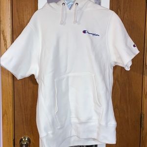 NWOT Champion Reverse Weave Cutoff Sleeve Hoodie